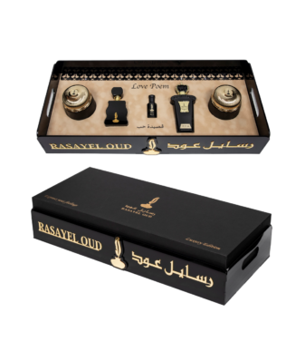 Love Poem : 1 Perfume 75 ml + 1 Mukhalat + 1 Musk + 1 dokhon + oud